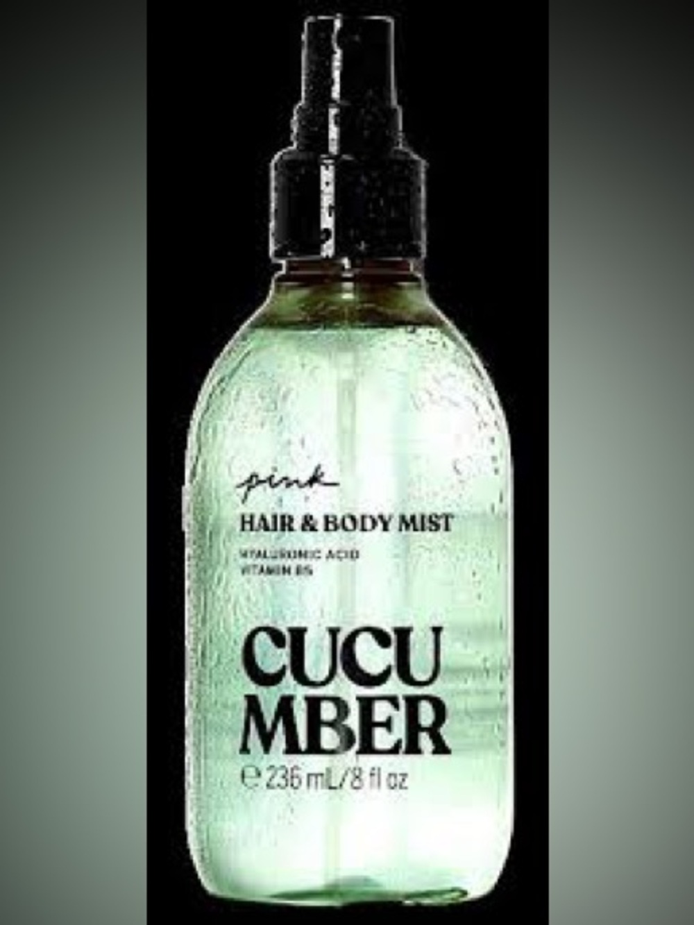 PINK Victoria's Secret • Cucumber Hair & Body Mist - Light Green •